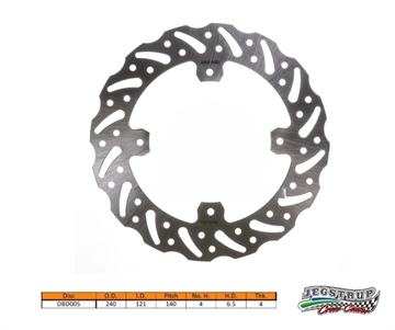 Bremseskive bag Delta Braking Honda 250/300/400 CRF RX årg. 19-23 